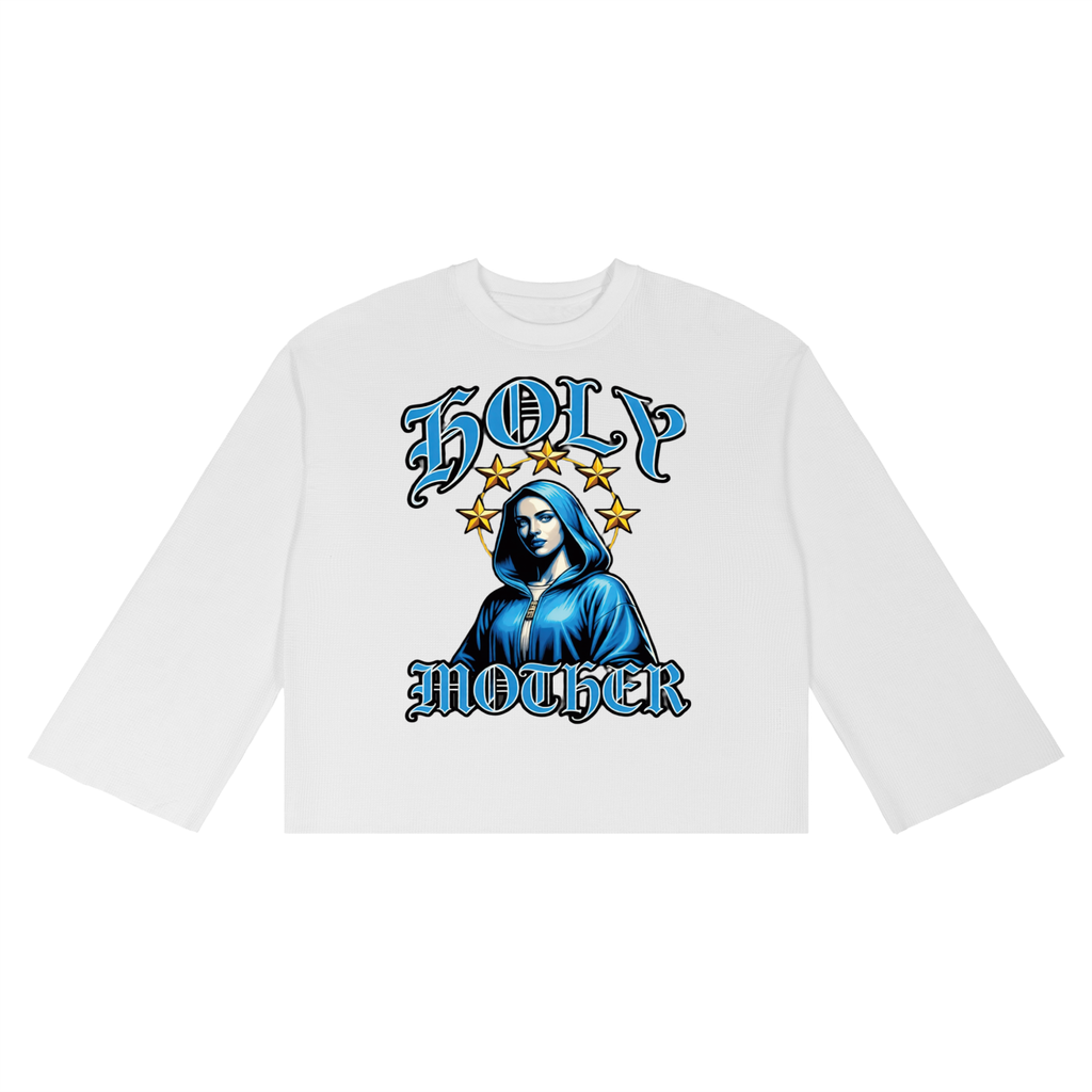 Unisex Waffle Raw Edge T-Shirt
