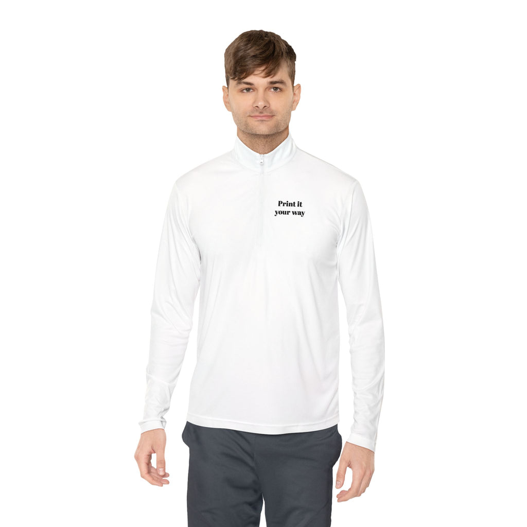 Quarter-Zip Pullover — Custom Design "Put it your way" Embroidered Pullover