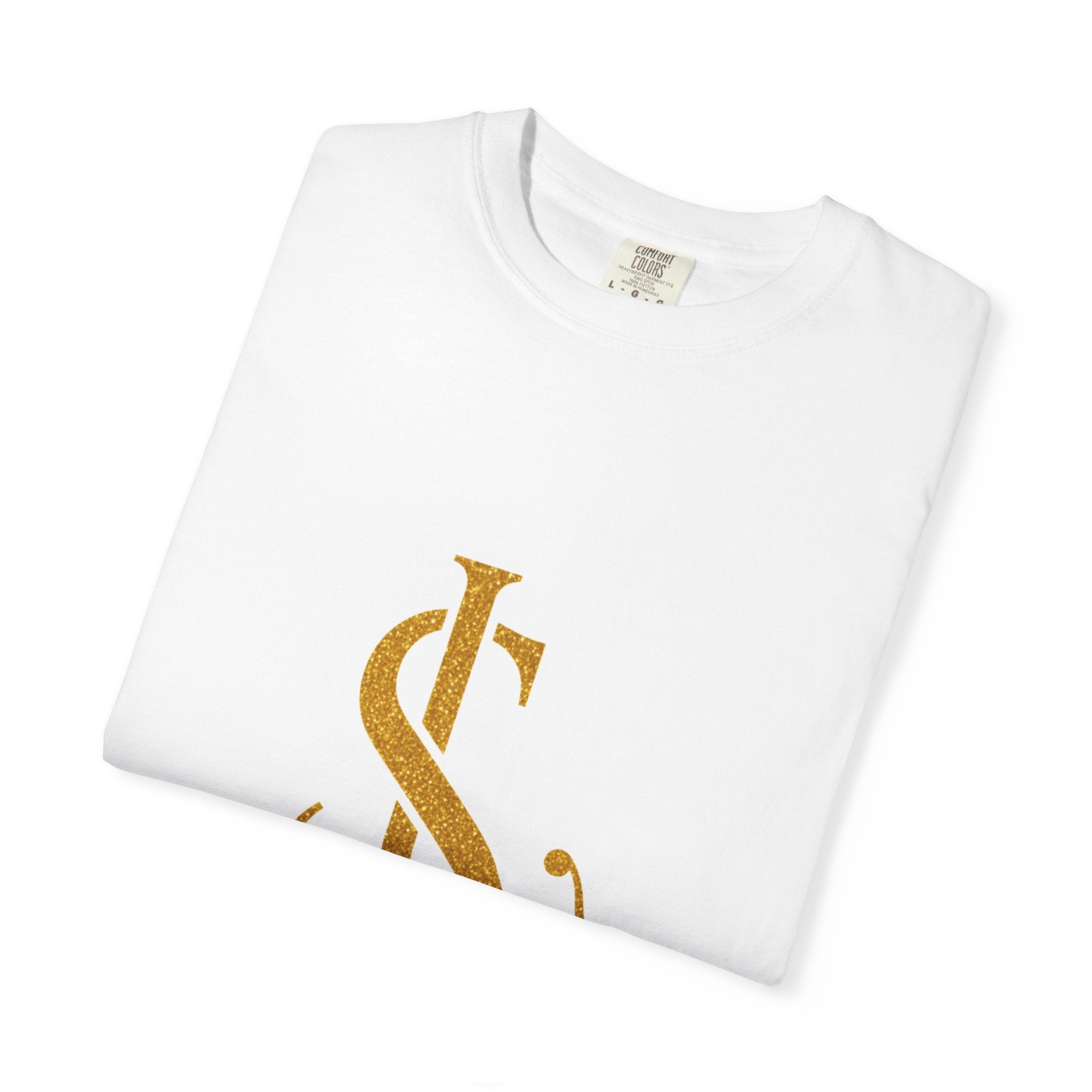 God Plans Graphic T-Shirt — Elegant Gold Script Faith Tee