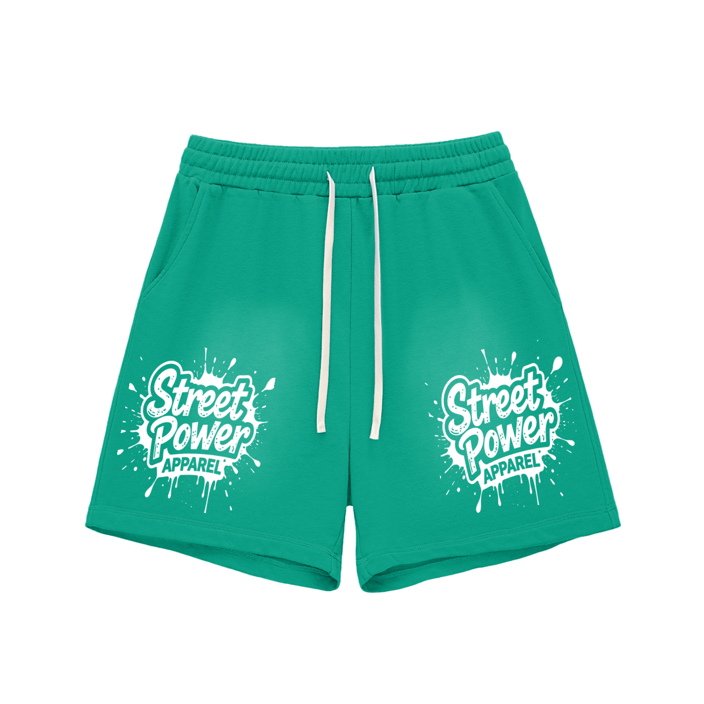 Sun Fade Raw Edge Cotton Shorts