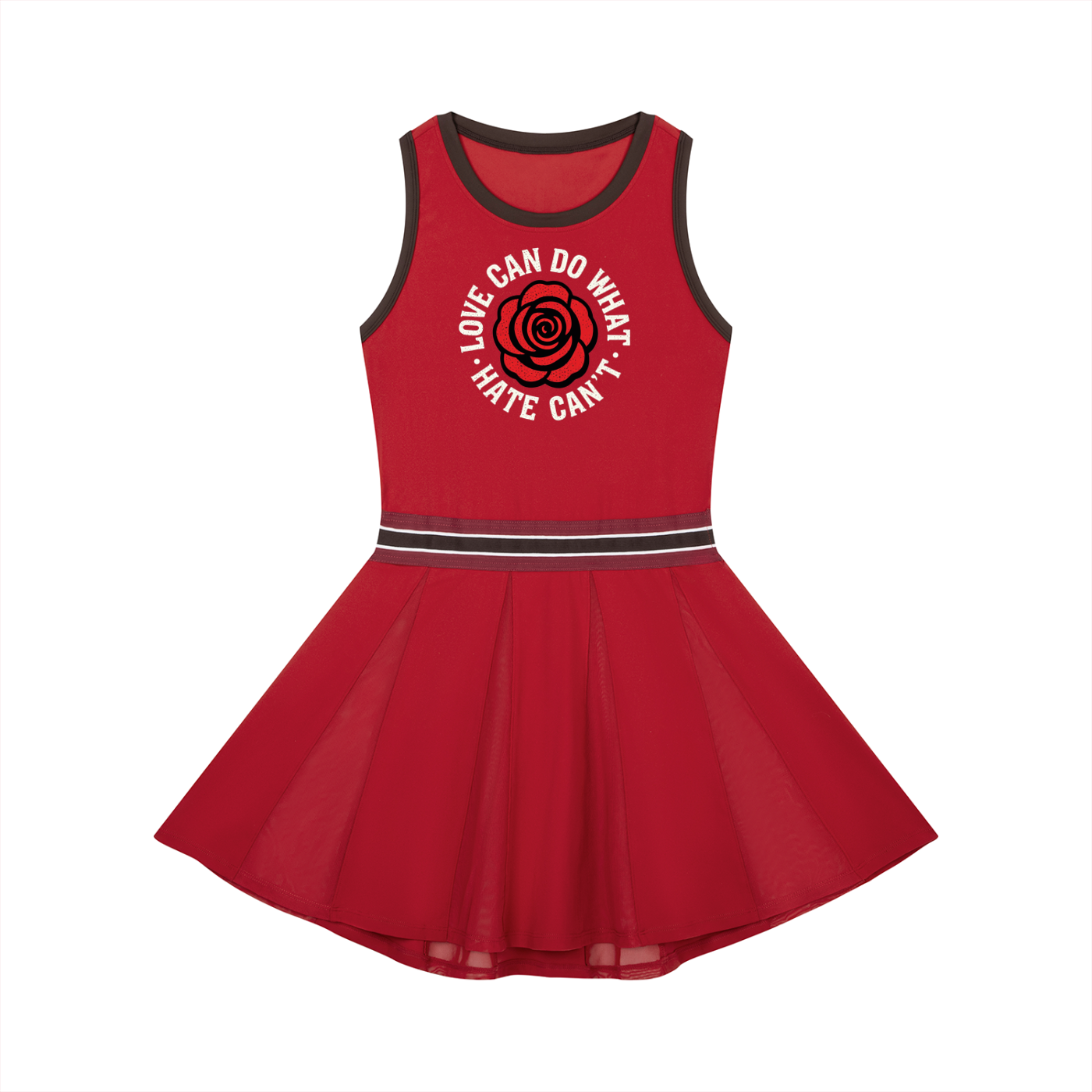 Women's Color Block A-Line Sleeveless Dress