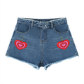 Women’s Vintage Wash High Rise Denim Shorts