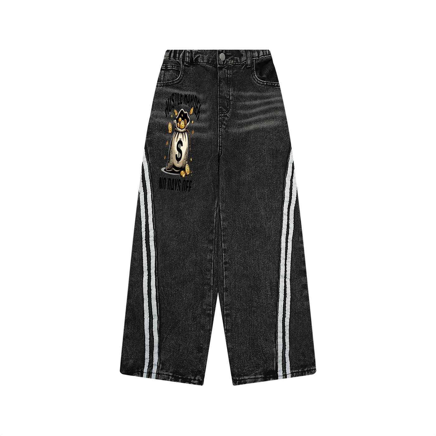 Kid’s Vintage Wash Side Stripe Jeans