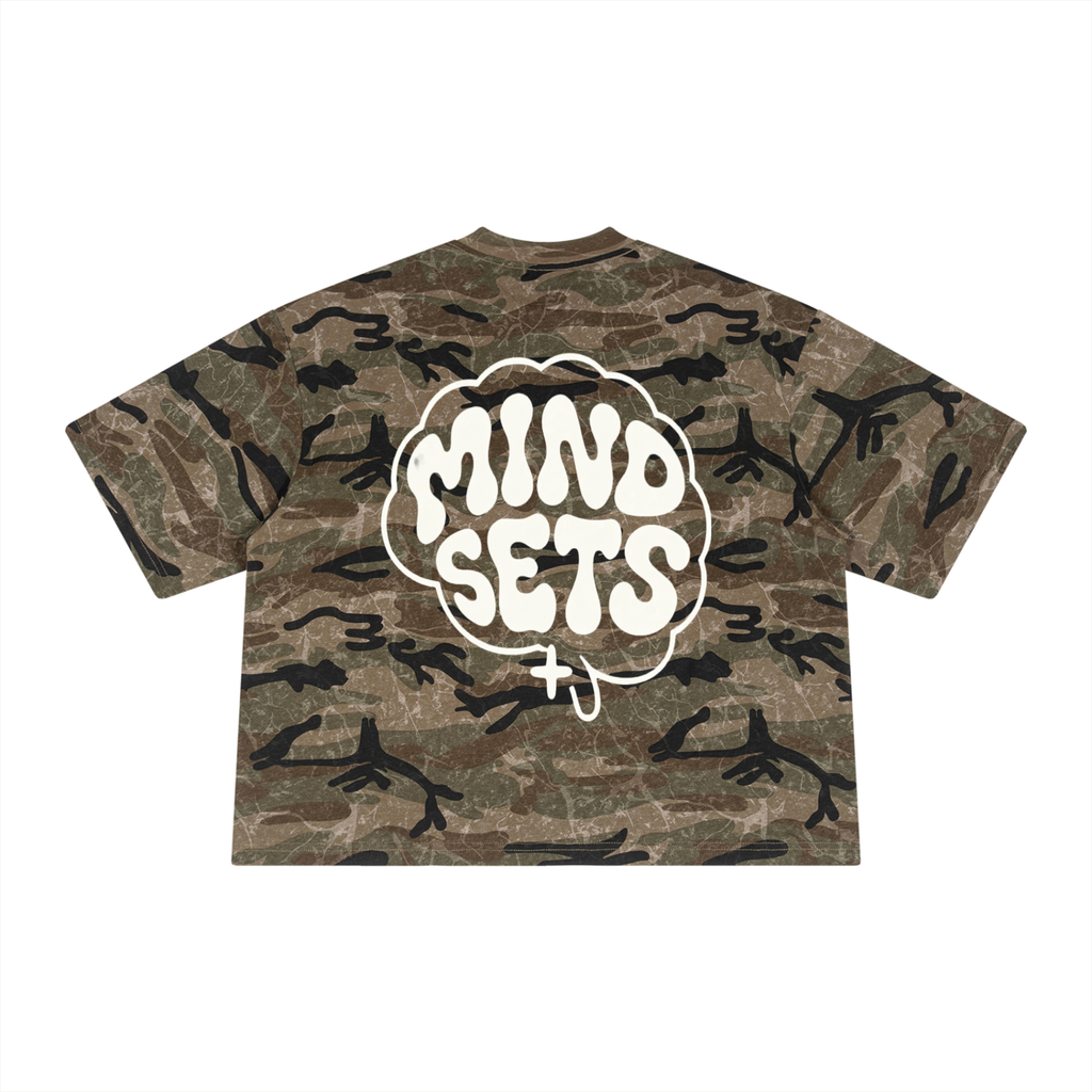 Unisex Boxy Camo Print T-Shirt