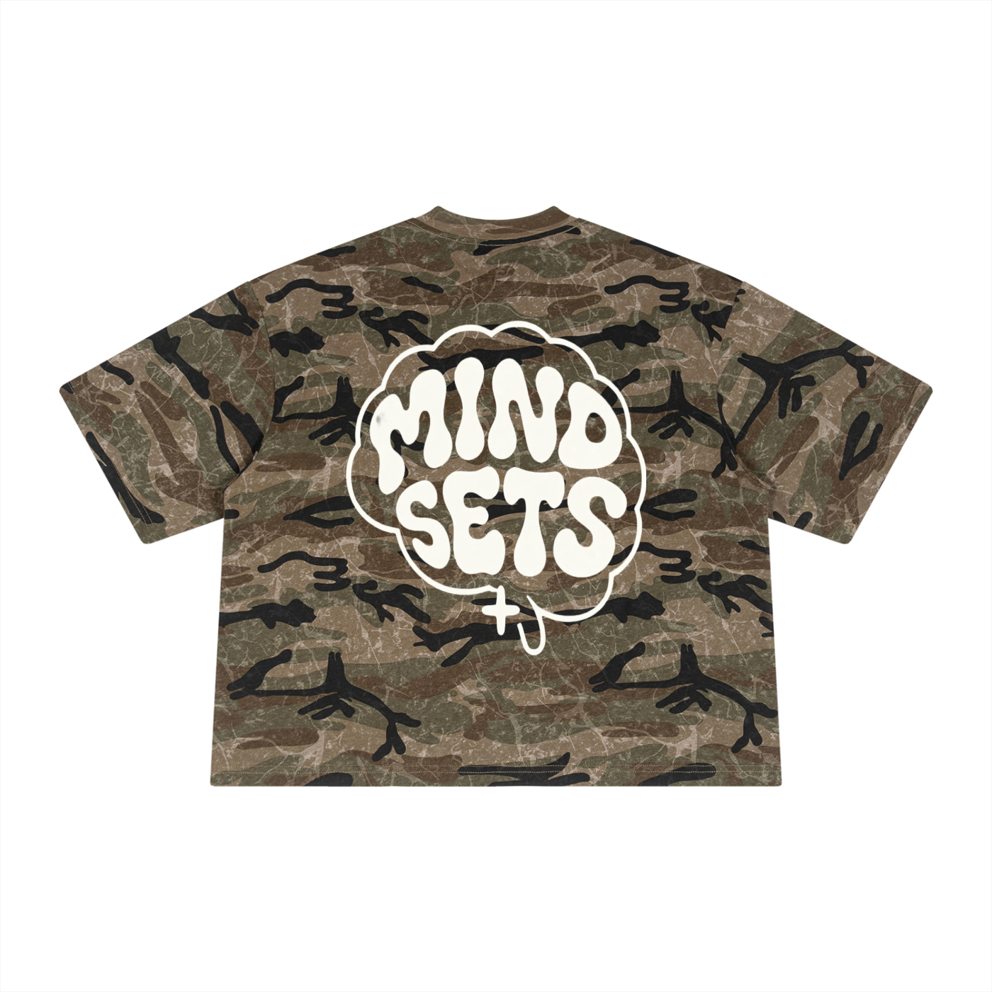 Unisex Boxy Camo Print T-Shirt