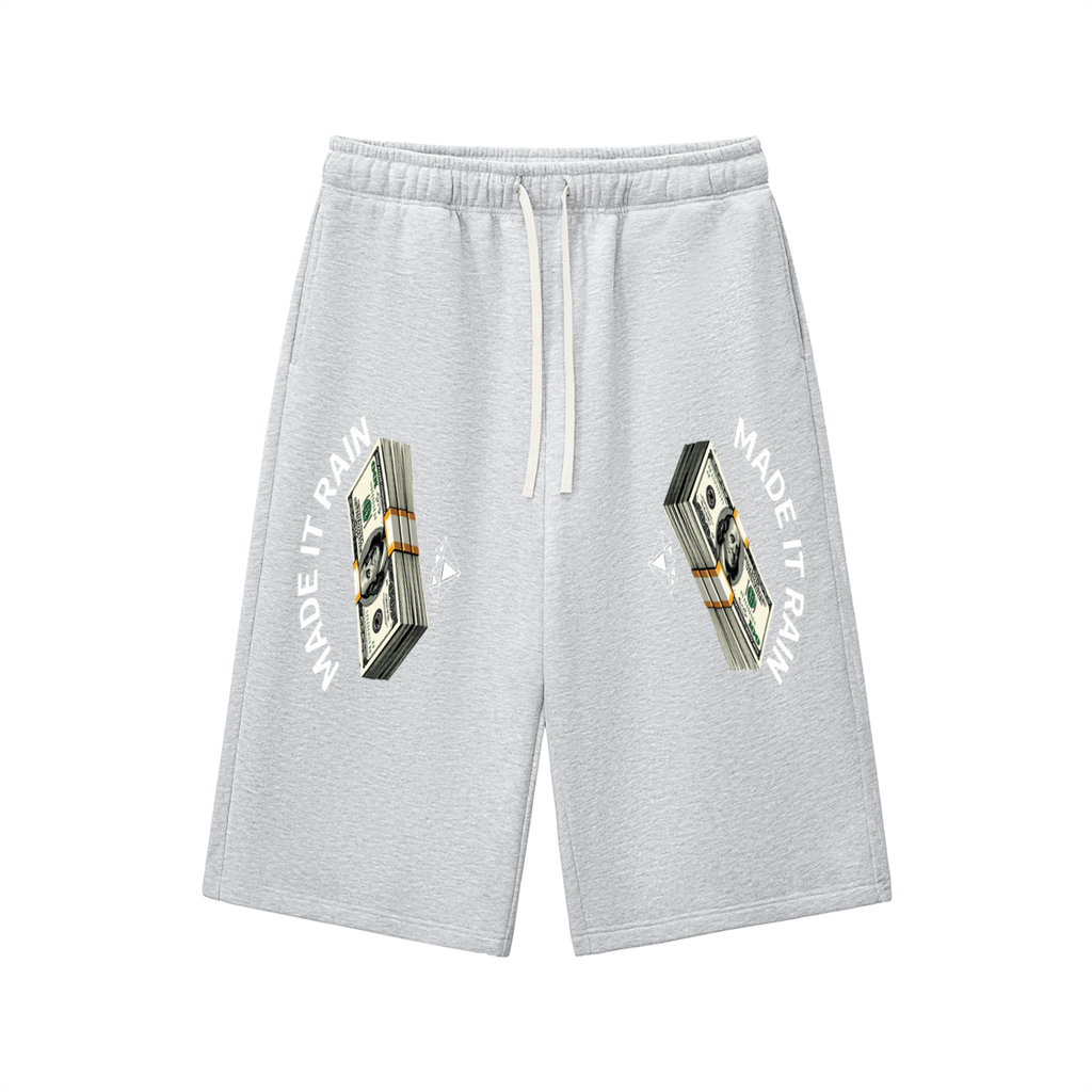 Relaxed Drawstring Three-quarter Sweatpants
