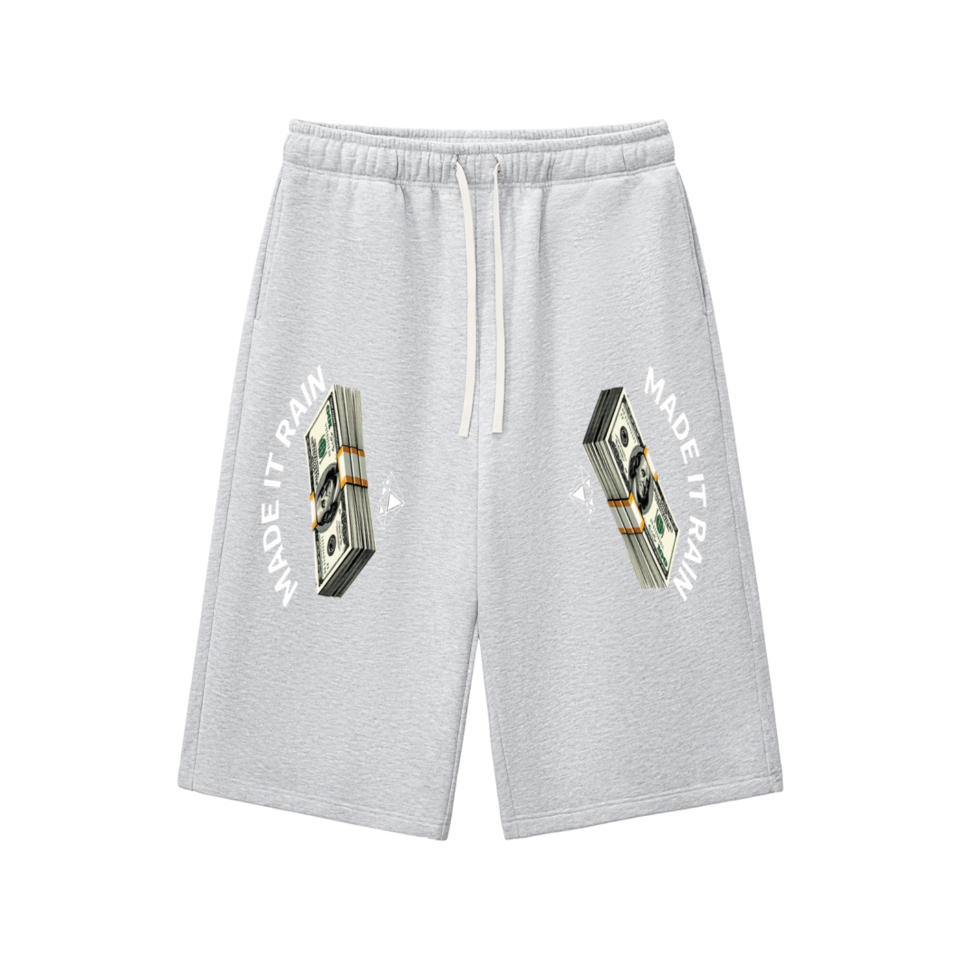 Relaxed Drawstring Three-quarter Sweatpants