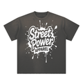Hand-Frayed Sunfade Paint Splatter T-Shirt